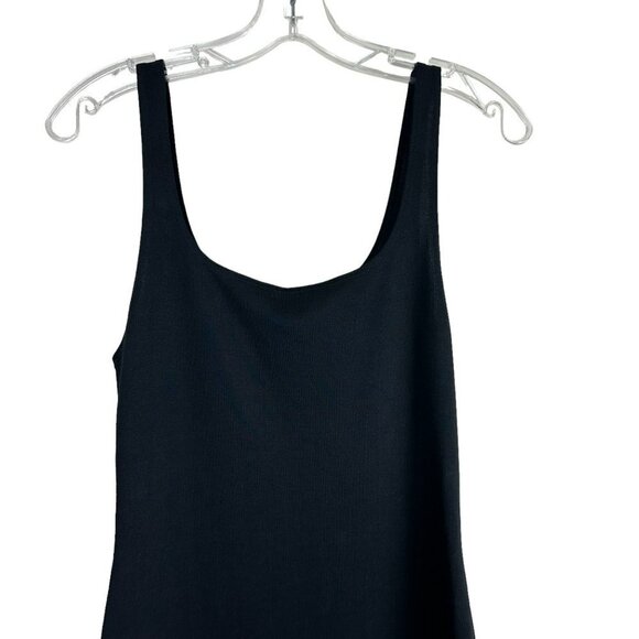 Zara Midi Black Dress Tight Fitting Size Large - Picture 4 of 16